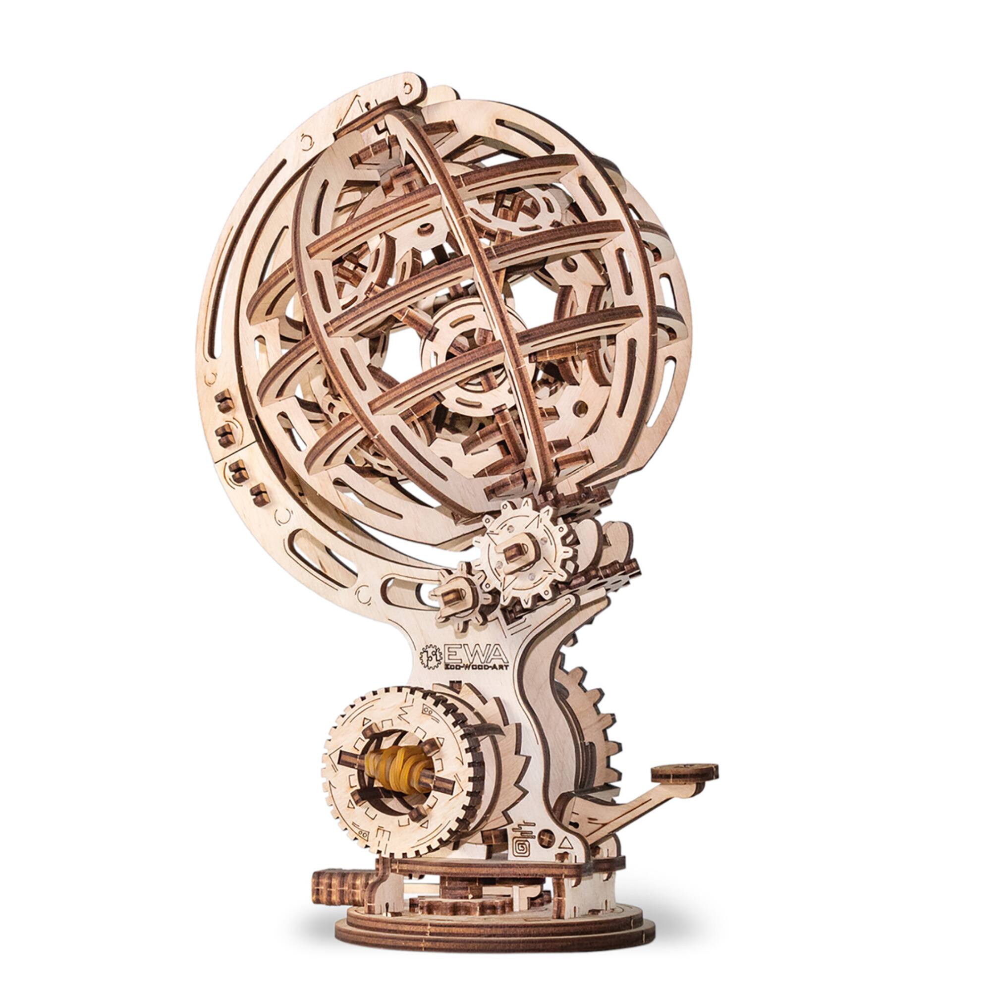 EWA™ Eco-Wood-Art Kinetic Globe 3D Wooden Stem Construction Kit